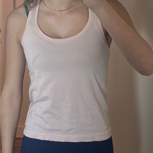 Pink Lululemon tank top